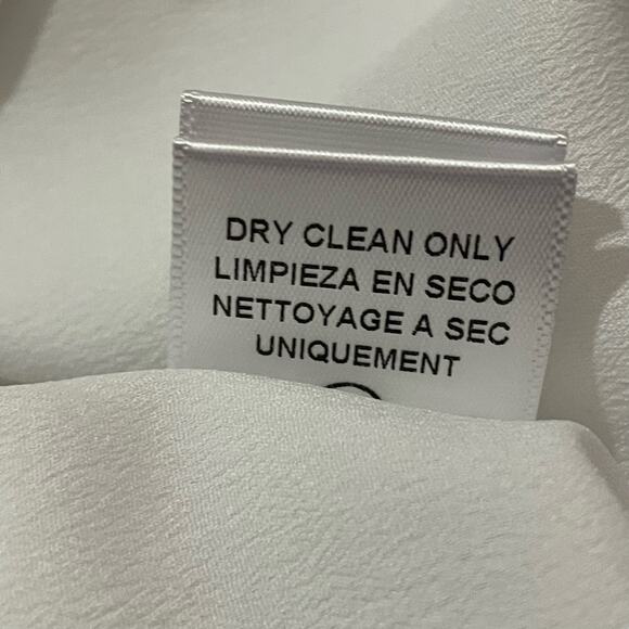 Lavender Brown Floral Faux Wrap Dress - Large - Picture 9 of 10